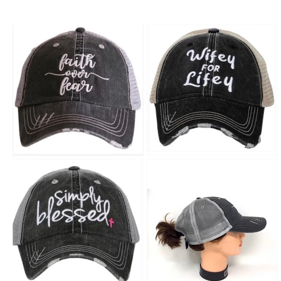 Embroidered Trucker Caps with Curved Bill